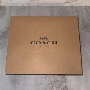 Coach 12”x10”x5” brown gift box